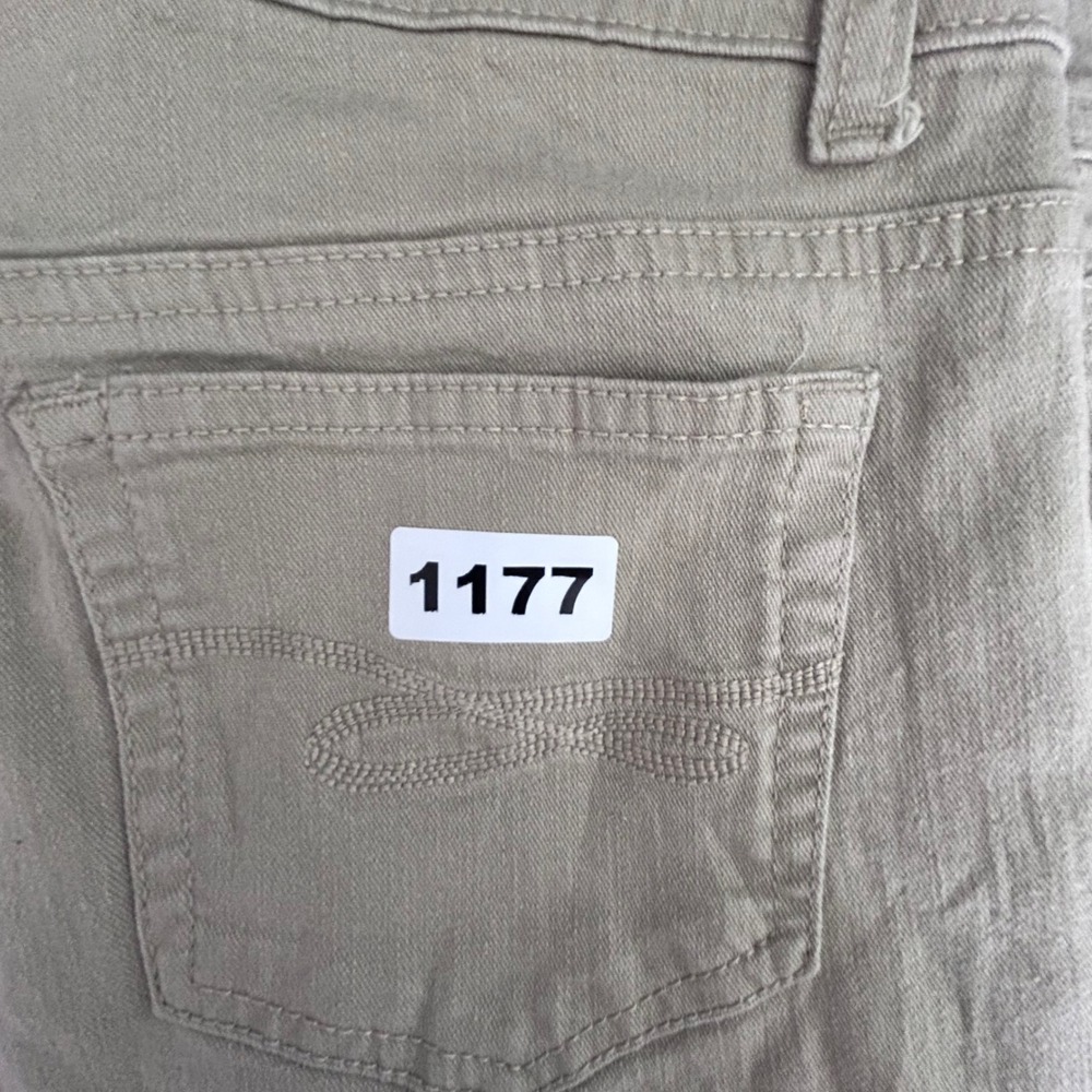 Style&co Denim Slim Leg Pants Khaki Tan Womens Size 4P Petite Stretch Jeans - Picture 8 of 8